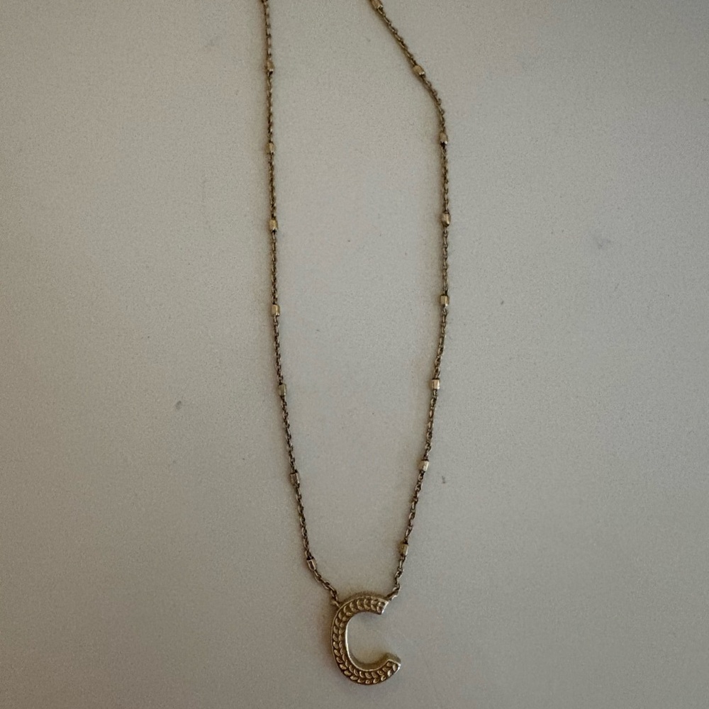 Kendra Scott Gold Initial Necklace